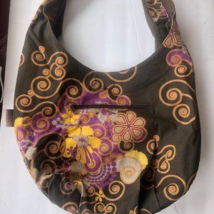 Reef Canvas Floral Reversible Hobo Bag